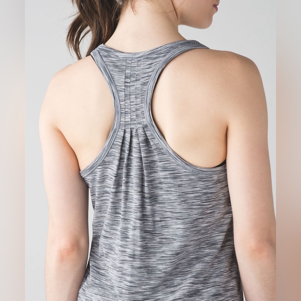 Lululemon Grey Razorback Tank Top - Picture 2 of 7